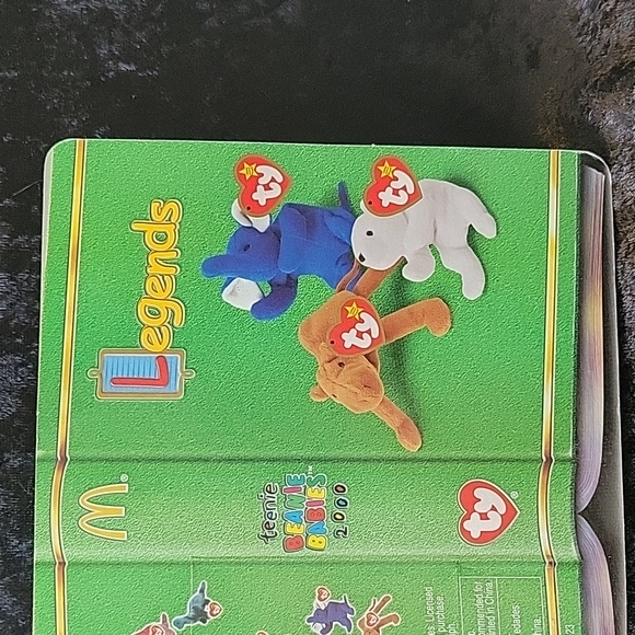 TY 2000 McDonald's Teenie Beanie Legends Peanut the Royal Blue Elephant - Picture 6 of 6